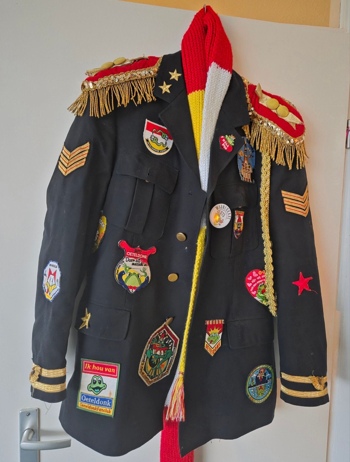 Heren Oeteldonk jas inclusief sjaal - Maat L, Ophalen, Maat 52/54 (L), Carnaval, Onbekend