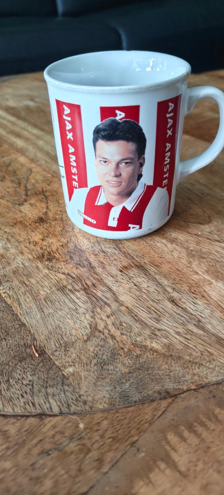 Ajax Jari Litmanen Mok - Vintage Voetbal Fan Item, Verzamelen, Ophalen of Verzenden