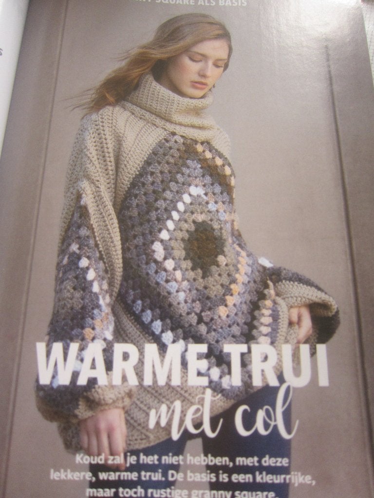 haakpatroon dames poncho trui  heel makkelijk te maken, Hobby en Vrije tijd, Breien en Haken, Ophalen of Verzenden, Zo goed als nieuw
