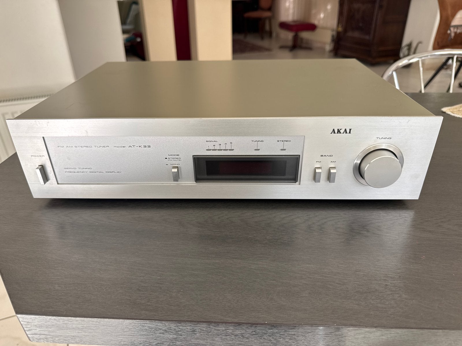 Akai AT-K33 FM/AM Stereo Tuner - Vintage Audio, Audio, Tv en Foto, Ophalen of Verzenden, Gebruikt, Analoog