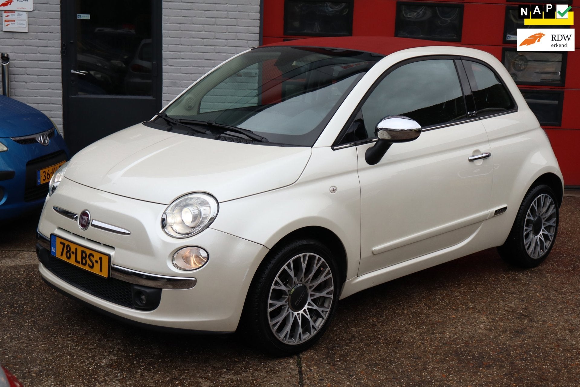 Fiat 500 C 1.2 Rock , CABRIO..LEDER..CLIMAAUDIO, Euro 5, Gebruikt, 4 cilinders, Cabriolet