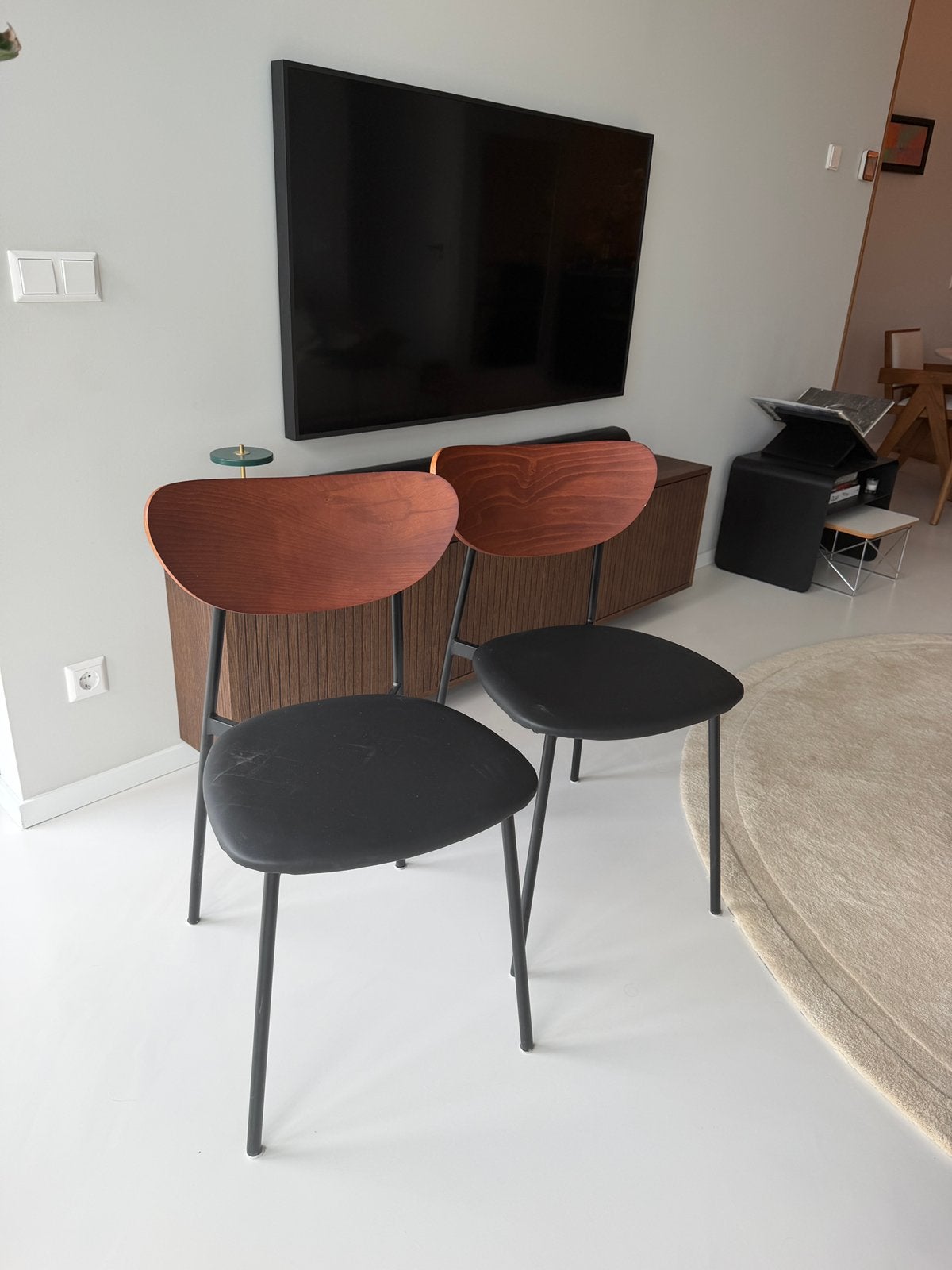 2x stoel house doctor look, Ophalen, Zo goed als nieuw, Twee