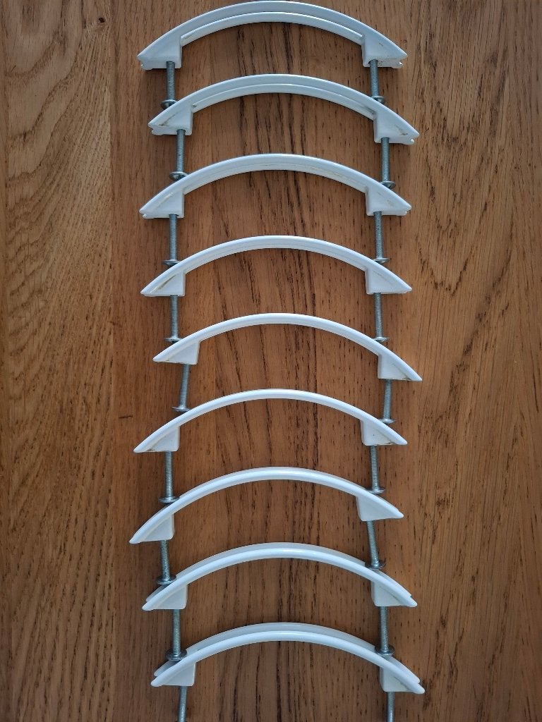 Keller handgreepjes 9 stuks, Ophalen of Verzenden, Zo goed als nieuw, Metaal, Wit