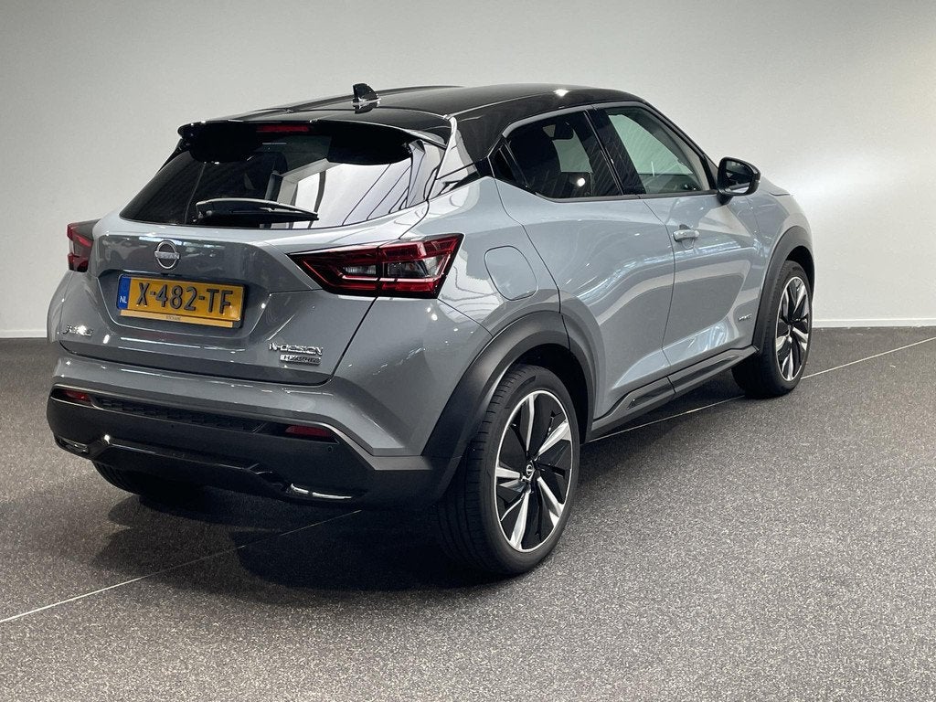 Nissan Juke 1.6 Hybrid N-Design | Automaat | Achteruitrijcam, Gebruikt, Met garantie (alle), Origineel Nederlands, Bedrijf