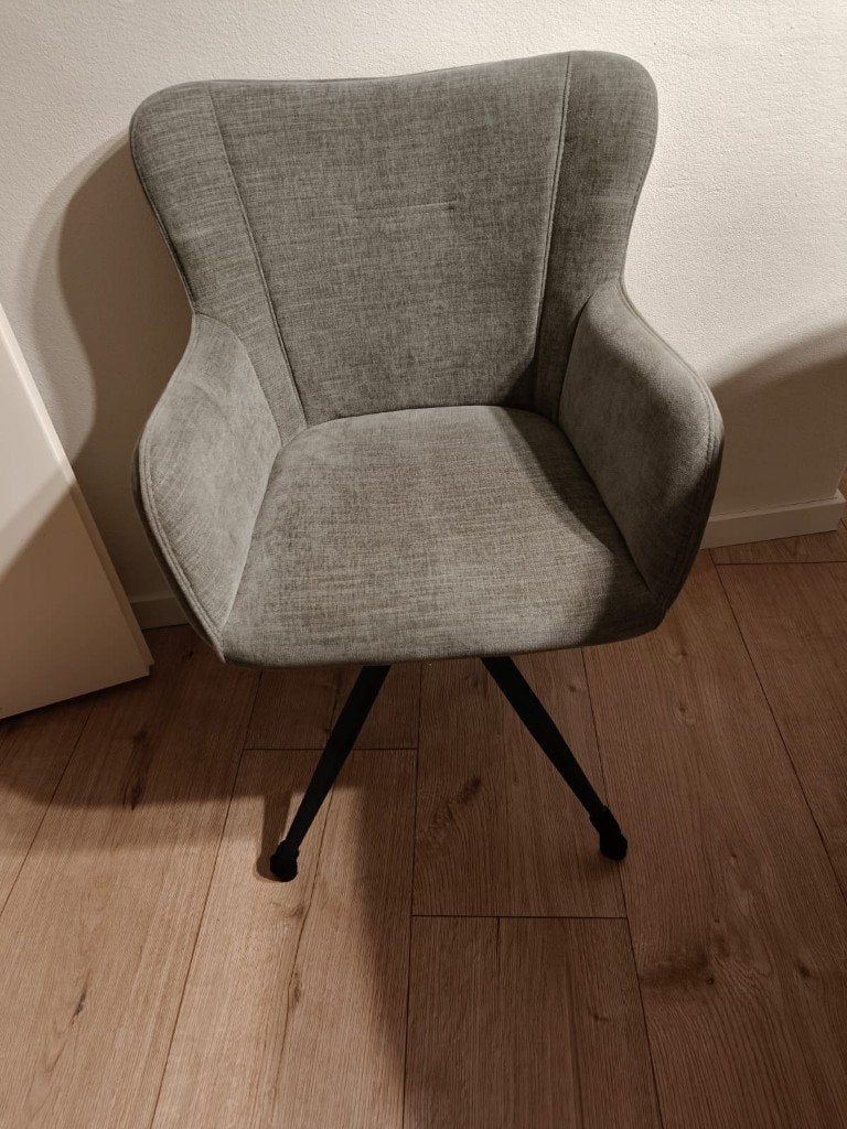 Eetkamerstoelen, Huis en Inrichting, Stoelen, Ophalen, Gebruikt, Zwart, Stof