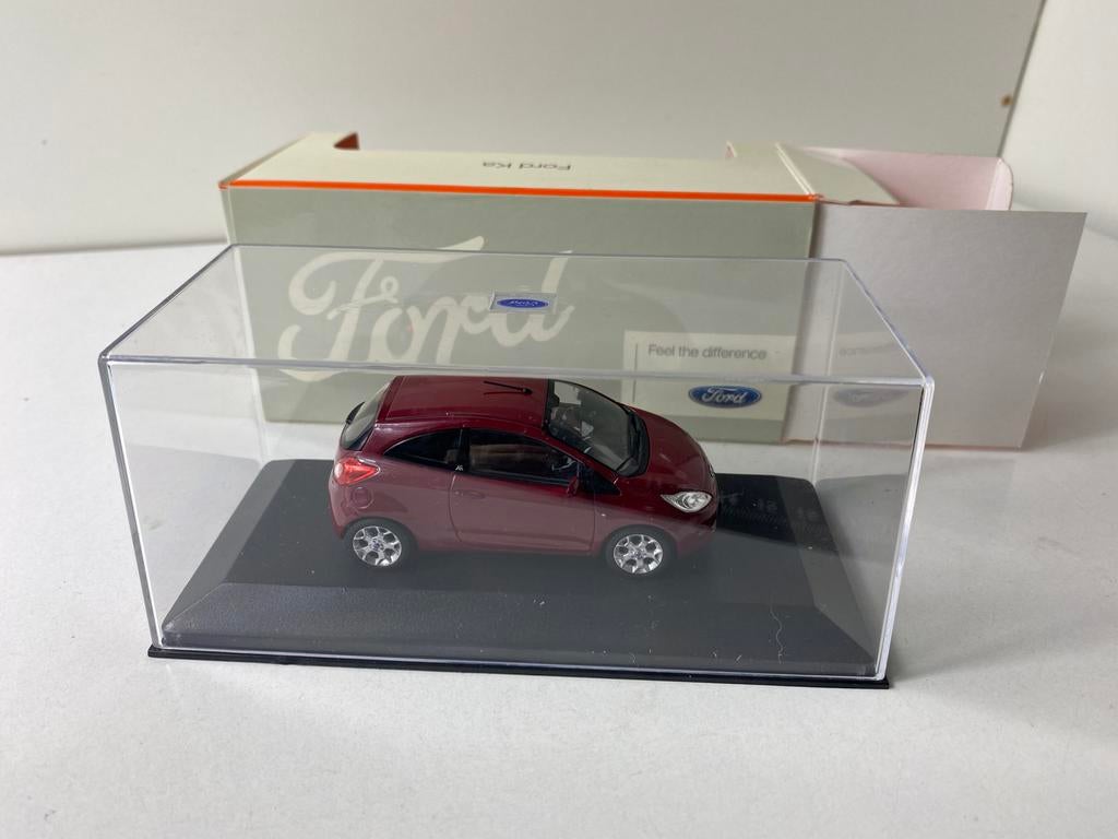 1:43 FORD KA 2015-Ford promotional box-rare color, Ophalen of Verzenden, Nieuw, Auto, MiniChamps