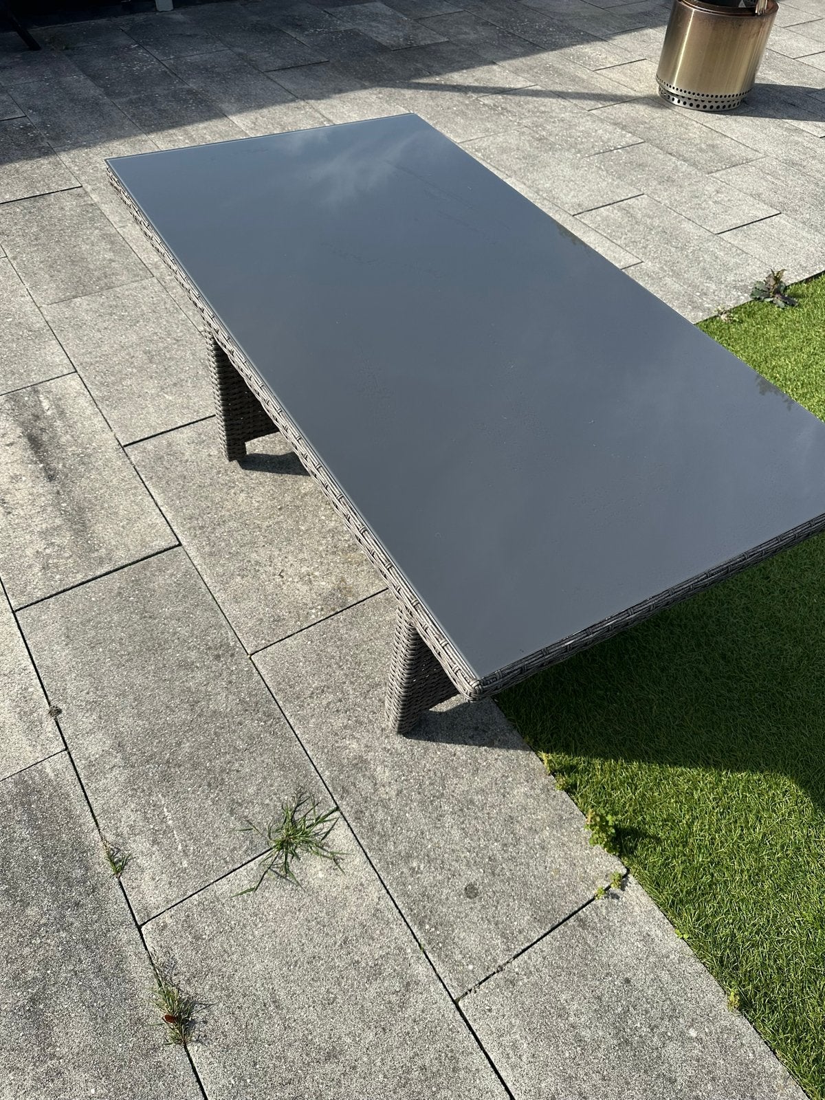 Garden tuintafel 80x150x70 cm - Onbeschadigd, Ophalen, Zo goed als nieuw, Rechthoekig, Wicker