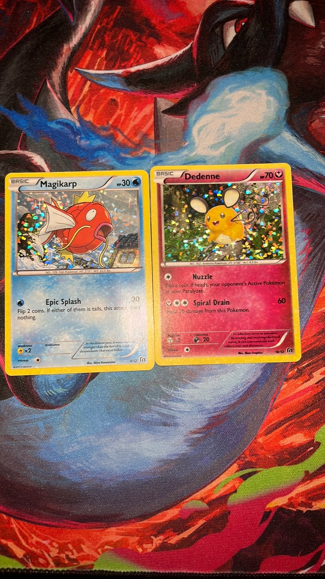 Mcdonalds 2016 Magikarp en Dedenne, Ophalen of Verzenden, Nieuw, Meerdere kaarten, Foil