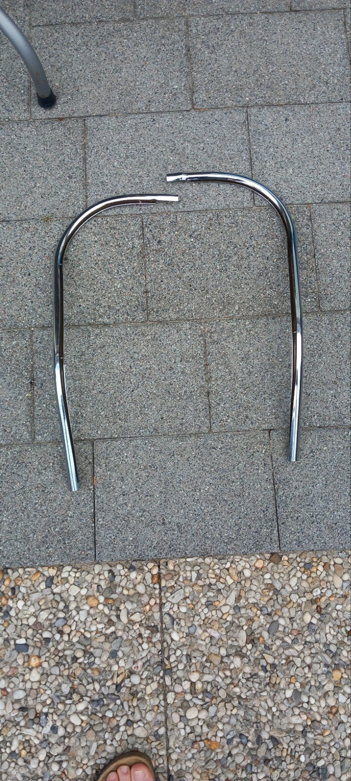 Vespa V50 chromen beenschildlijst, Ophalen of Verzenden