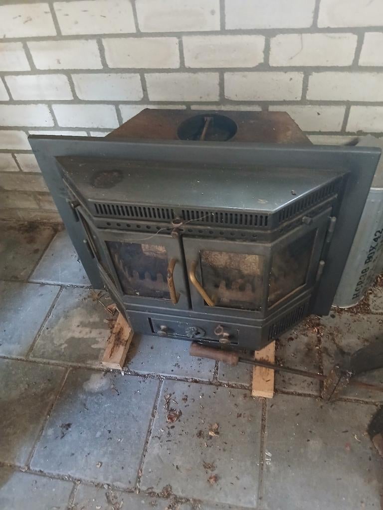 Kachel, Huis en Inrichting, Kachels, Ophalen, Gebruikt, Houtkachel, Inbouw