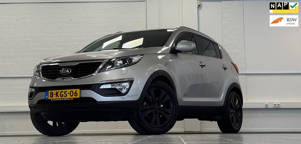 Kia Sportage 2.0i Super Pack 100% Onderhouden Lerenbekleding, Gebruikt, Zwart, 4 cilinders, 163 pk