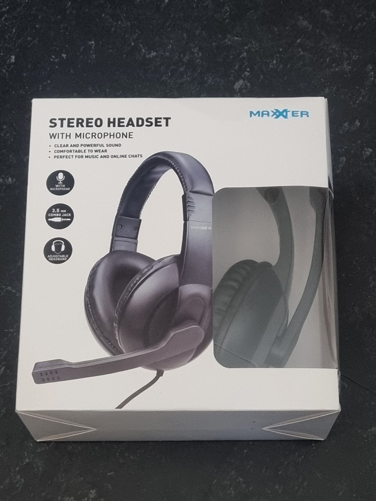 Maxxtro Stereo Headset met Microfoon - Nieuw in doos, Ophalen of Verzenden, Nieuw, Overige merken
