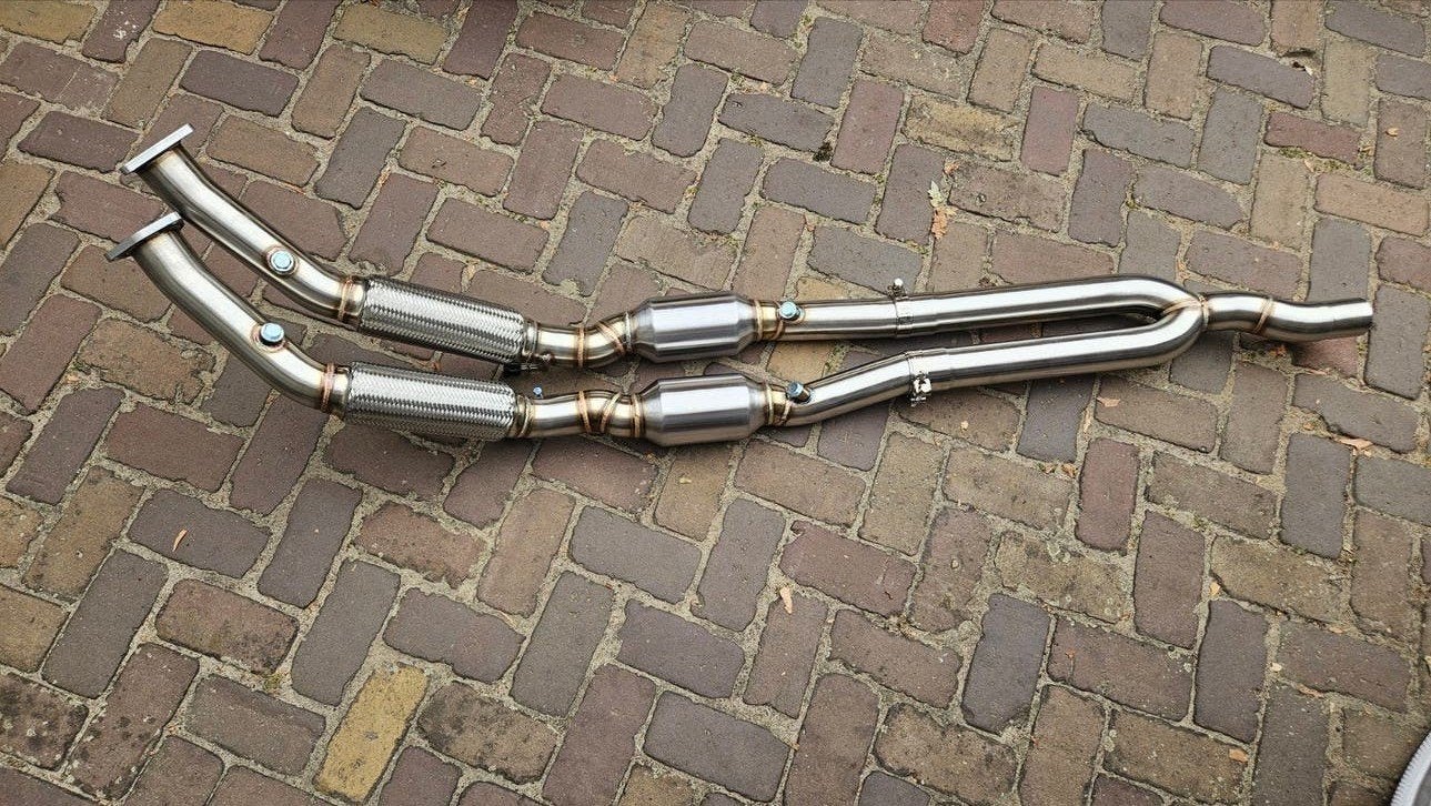 Uitlaat downpipe 200 cells kats VOLKSWAGEN GOLF 5 R32 ZIE AD, Ophalen of Verzenden, PERFORMANCE-EXHAUST.NL, INFO@PERFORMANCE-EXHAUST.NL