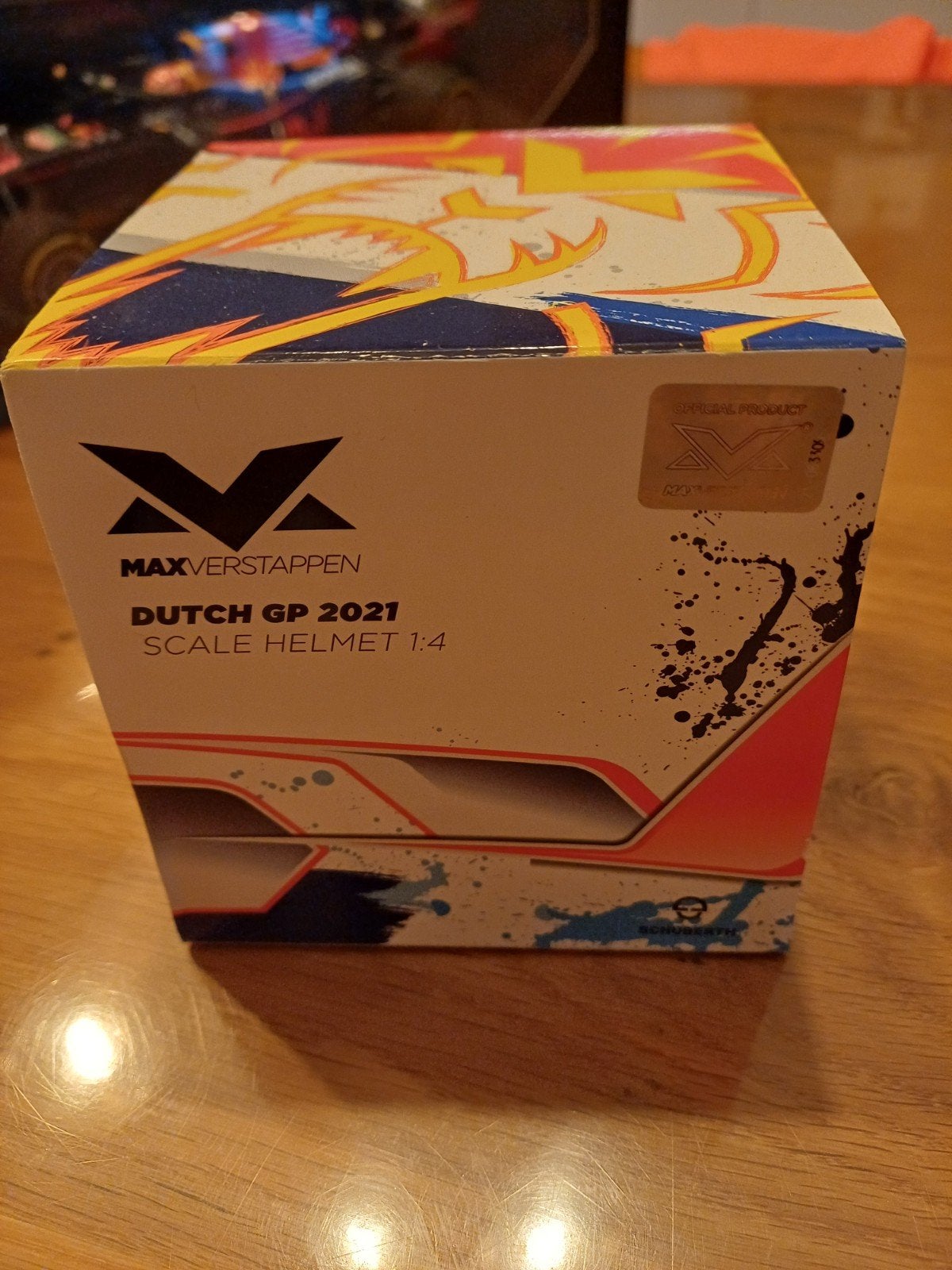 Schaalmodel Helm Max Verstappen 1:4 Dutch GP 2021, Ophalen of Verzenden, Nieuw