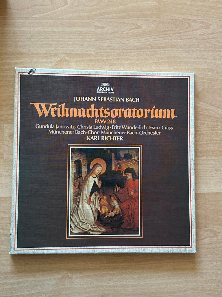 Bach Richter – Weihnachtsoratorium BWV 248, Cd's en Dvd's, Vinyl | Klassiek, Gebruikt, Ophalen of Verzenden, 12 inch, Boxset