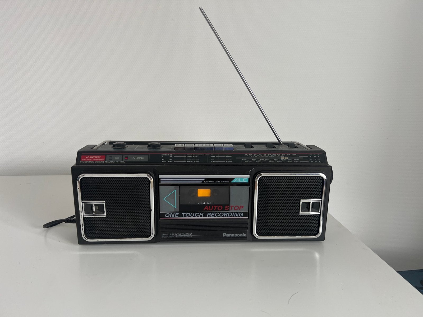 Vintage Panasonic RX-4936L Radio Cassette Recorder, Ophalen of Verzenden, Gebruikt, Radio