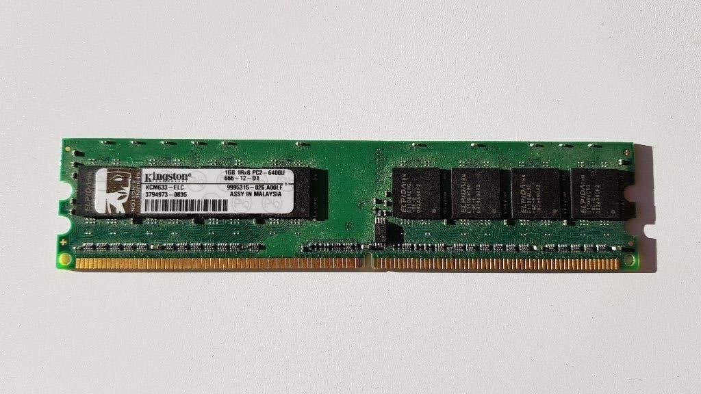 RAM geheugen Kingston 1G voor desktop PC 512 MB DDR2, Computers en Software, RAM geheugen, Ophalen, Gebruikt, DDR2, Desktop