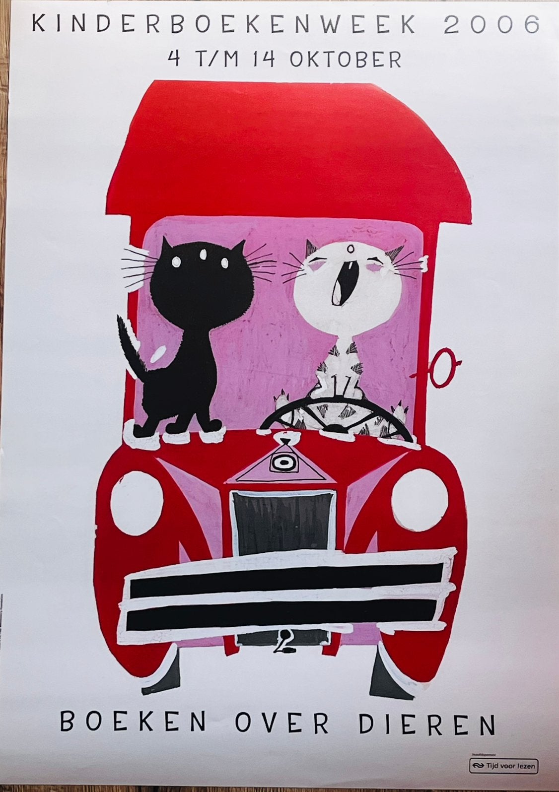 affiche kinderboekenweek  poezen Pim Pom Fiep Westendorp, Ophalen of Verzenden, Zo goed als nieuw, A1 t/m A3