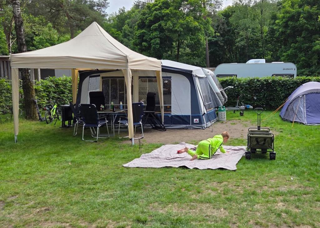 GEZOCHT maat 9 luifel voor aan een Dorema voortent!, Caravans en Kamperen, Ophalen of Verzenden, Zo goed als nieuw