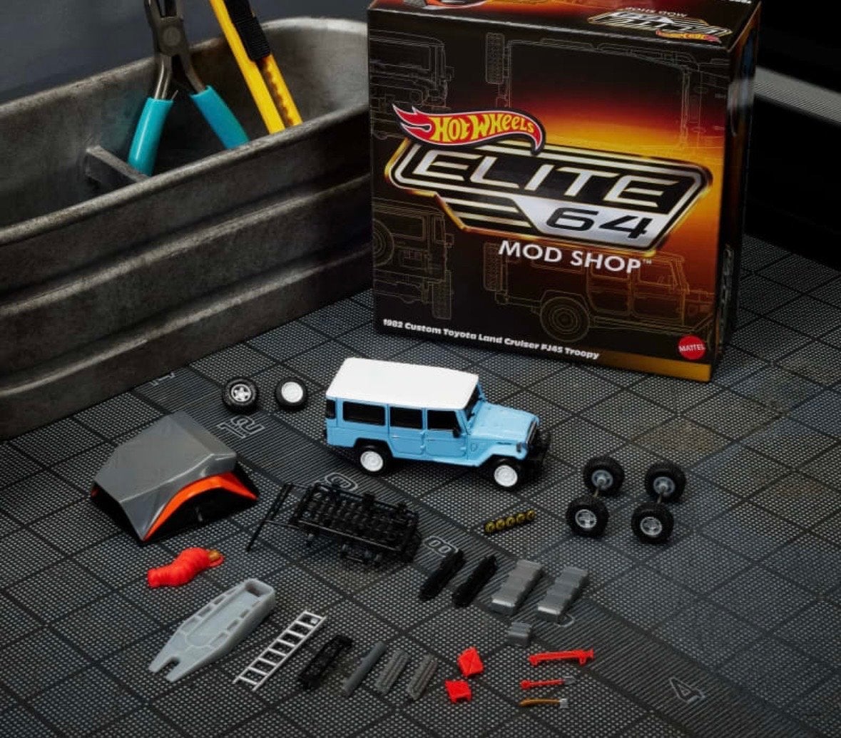 Hot Wheels Elite 64 Mod Shop Toyota Land Cruiser FJ60, Ophalen of Verzenden, Nieuw, Auto