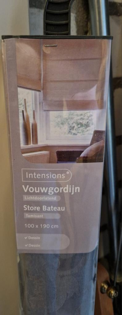 Intensions Vouwgordijn Lichtdoorlatend 100x190cm, Nieuw, 150 tot 200 cm, 50 tot 100 cm, Ophalen of Verzenden