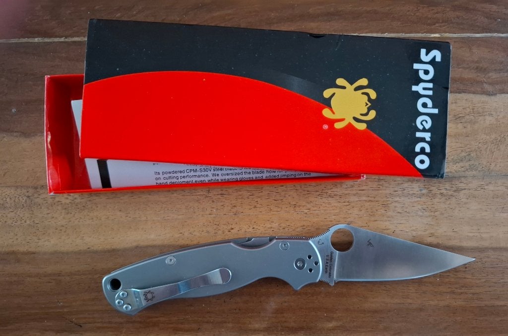 SPYDERCO SPM S30V (replica?) nieuw in doos!, Ophalen of Verzenden, Nieuw