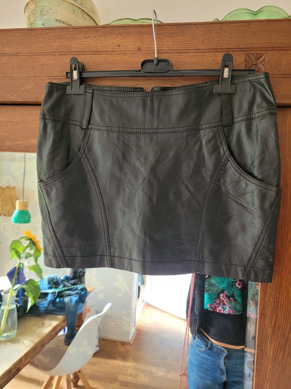 Zwart rokje van Clockhouse, lederlook, Kleding | Dames, Maat 38/40 (M), Zwart, Ophalen of Verzenden, Clockhouse