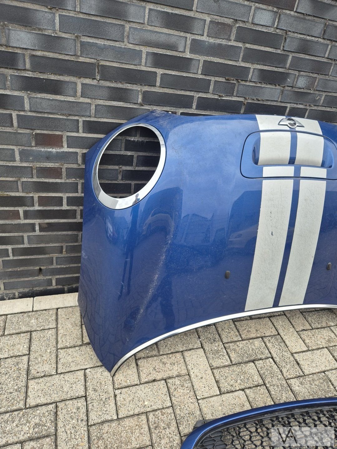 Motorkap Mini Cooper S / JCW met luchthapper R56 blauw a63, Gebruikt, -, -, Ophalen of Verzenden