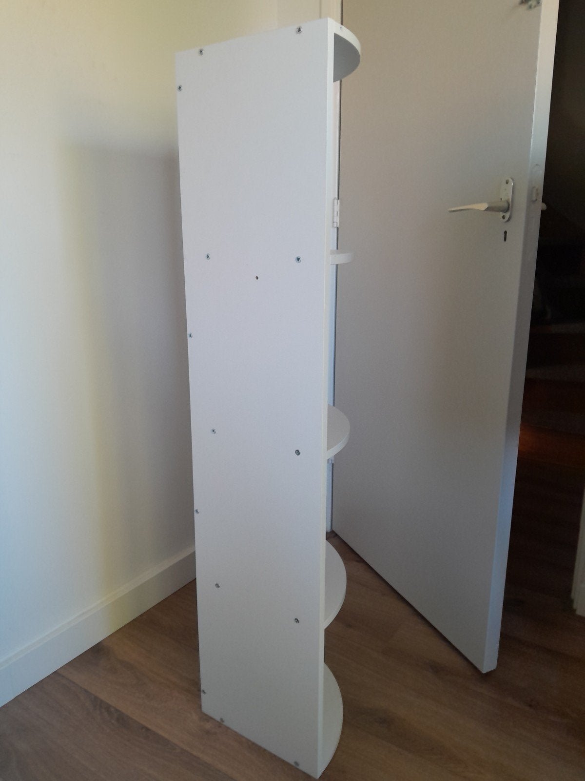 witte hoekkast , 2 stuks, Ophalen, Zo goed als nieuw