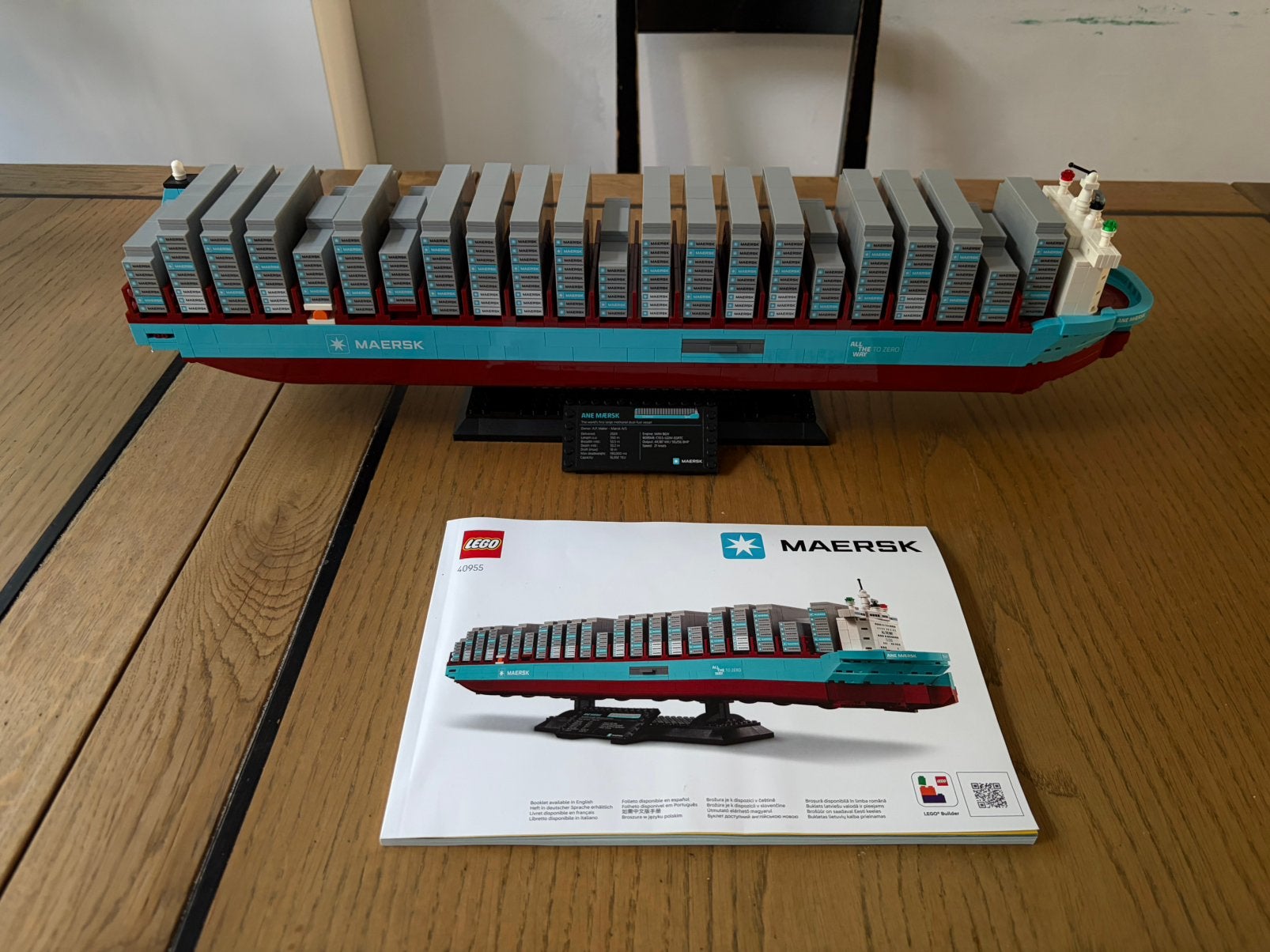 Lego 40955 Maersk Container Schip, Lego, Inclusief instructies, Ophalen of Verzenden, Zo goed als nieuw