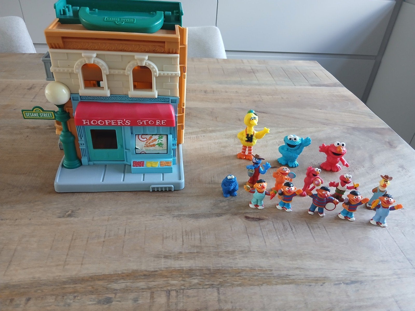 Hooper's Store Sesamstraat Speelgoed met Figuren, Ophalen, Gebruikt, Jongen of Meisje