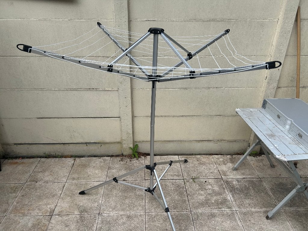 Compacte en opvouwbare droogmolen met standaard, Tuin en Terras, Droogmolens en Wasrekken, Ophalen, Zo goed als nieuw, Droogmolen