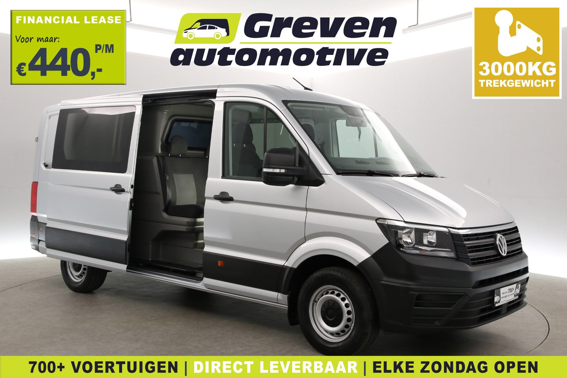 Volkswagen Crafter 2.0 TDI L3H2 | Dubbele Cabine | Airco | C, 13 km/l, Gebruikt, Euro 6, 4 cilinders