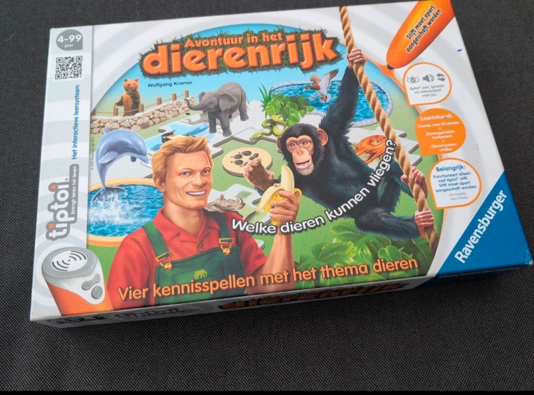 Tiptoi Avontuur in het Dierenrijk (zonder pen), Een of twee spelers, Ophalen of Verzenden, Zo goed als nieuw, Ravensburger