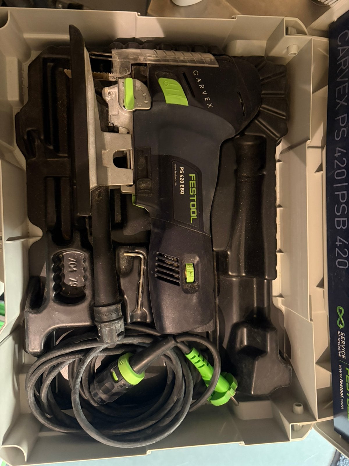 Festool Carvex PS420, Ophalen of Verzenden, Gebruikt, Minder dan 600 watt, Overige typen