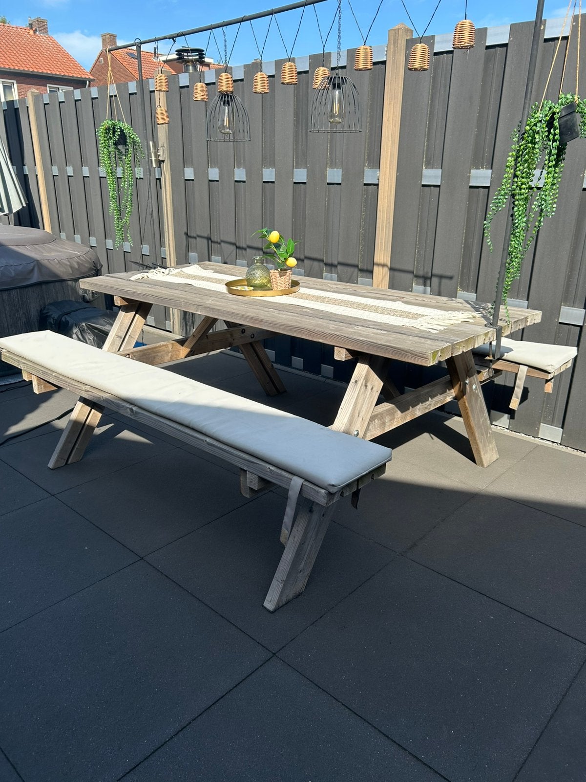 Picknick tafel horica kwaliteit, Tuin en Terras, Picknicktafels, Ophalen, Gebruikt, Inklapbaar, Rechthoekig