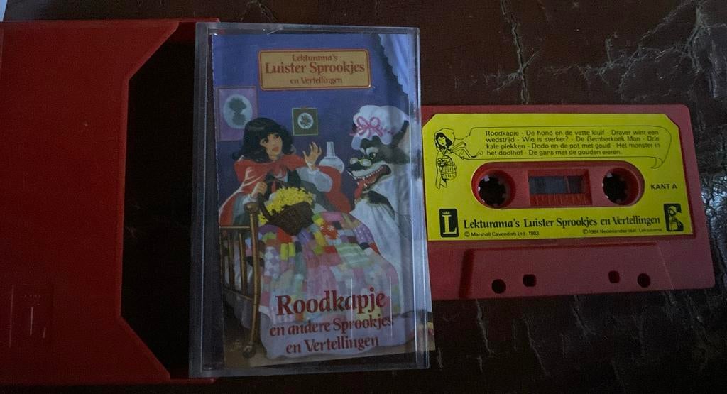 Roodkapje cassette luister sprookje, Cd's en Dvd's, Cassettebandjes, Ophalen of Verzenden, Zo goed als nieuw, 1 bandje