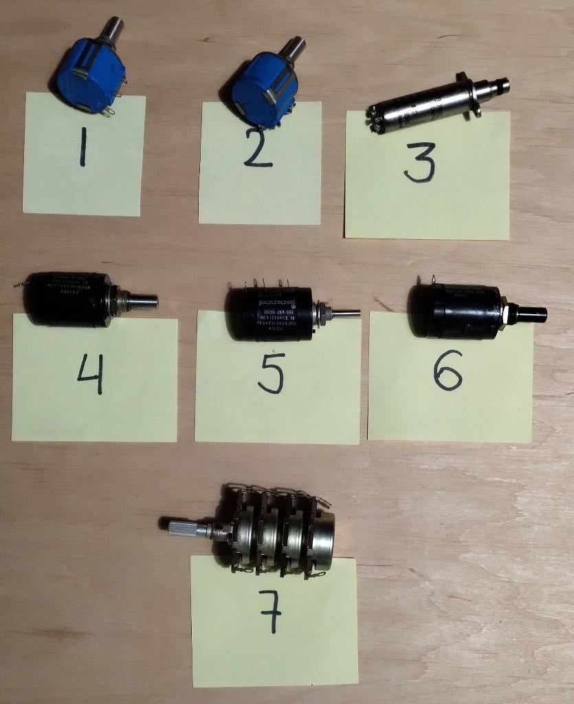 Potentiometers €5,00 per stuk, zie omschrijving, Ophalen of Verzenden