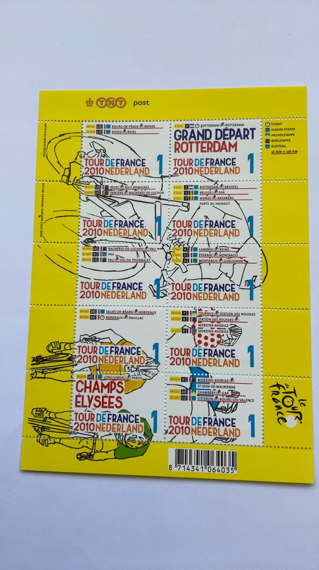 Velletje Tour de France, Verzenden, Na 1940, Postfris