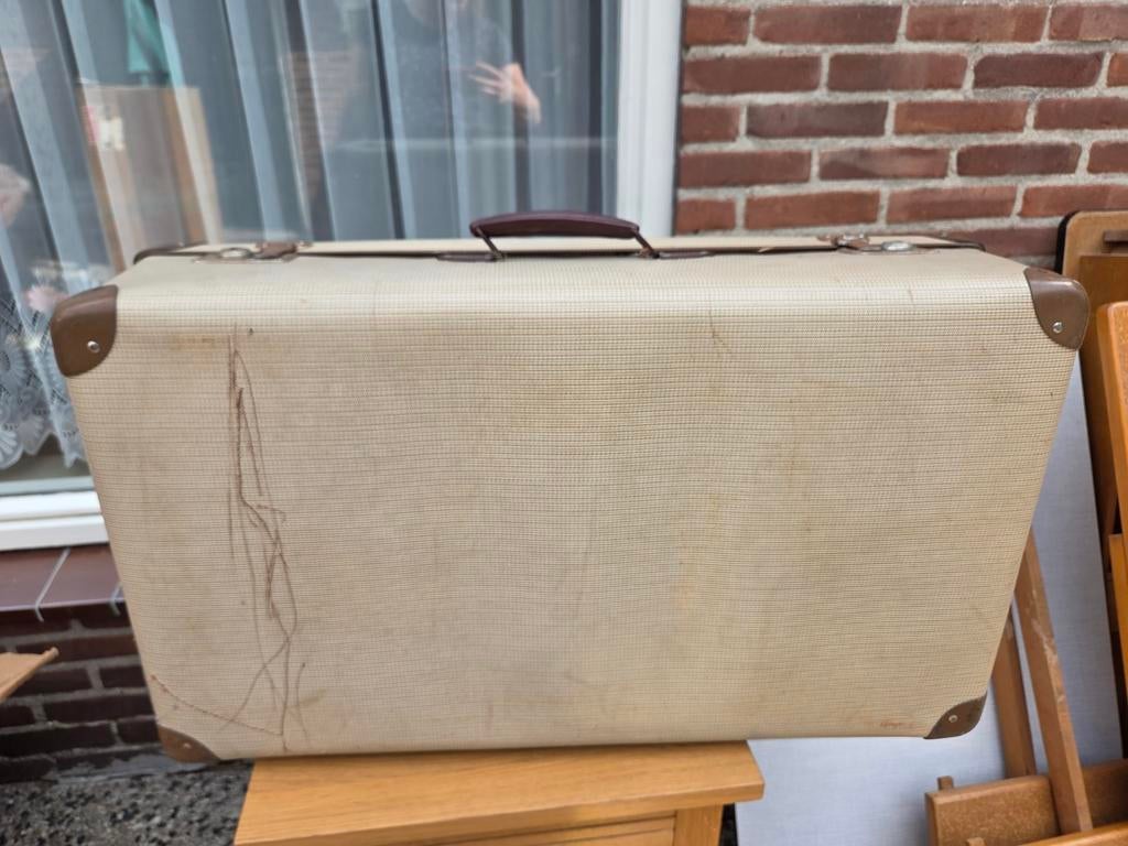 Vintage reiskoffer, Sieraden, Tassen en Uiterlijk, Koffers, Ophalen, Gebruikt, Hard kunststof