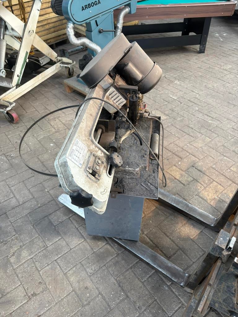 Optimum s130gh bandzaagmachine afkortzaag lintzaag metaalzaa, Ophalen, Zo goed als nieuw
