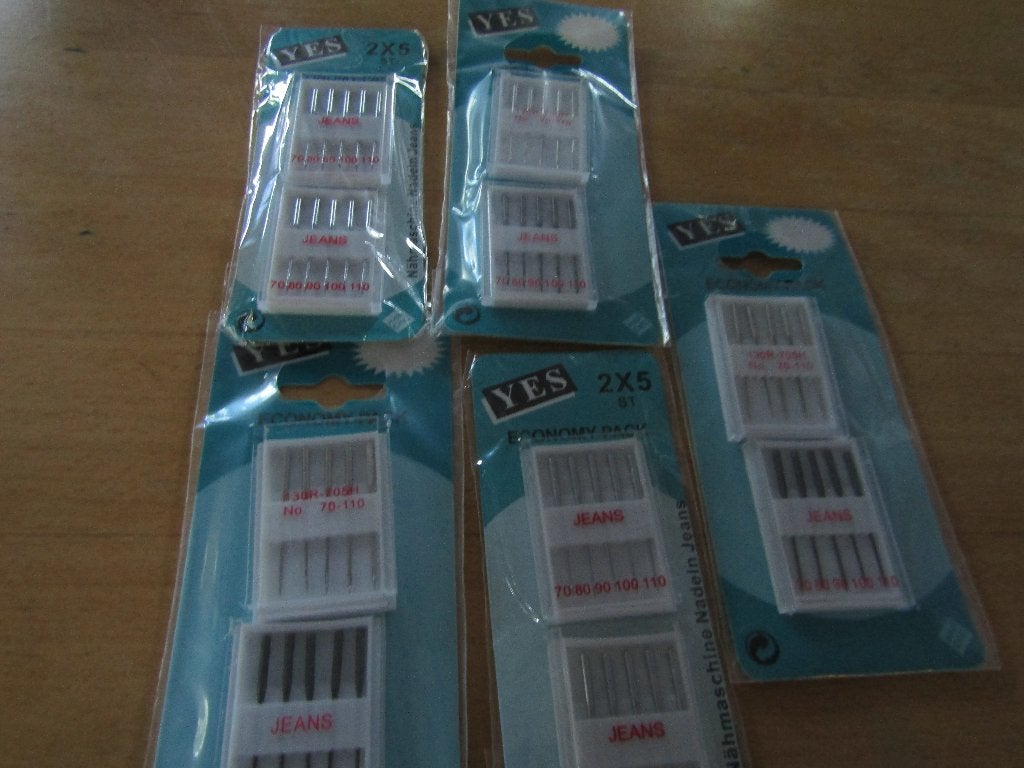 5 pakjes Economy-Pack 5 x 70-110 +5 Jeans naaimchine nld, Verzenden, Nieuw, Paspop