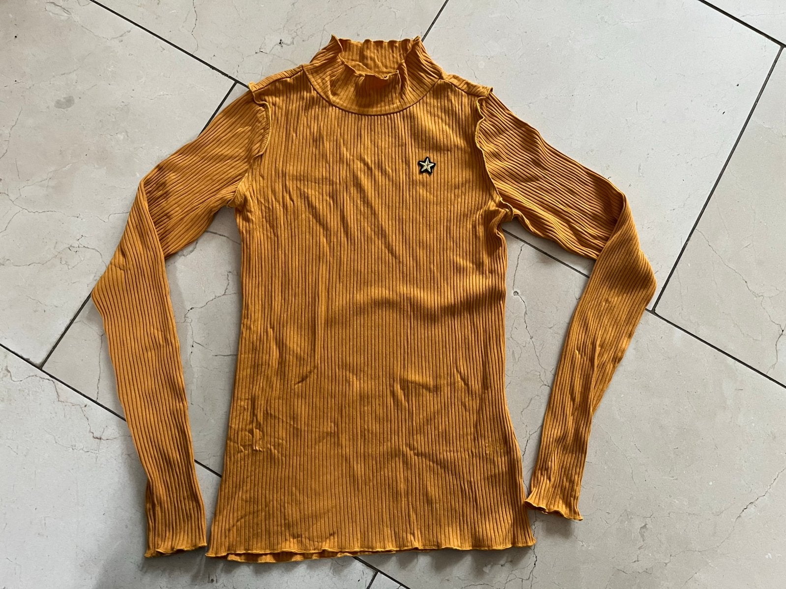 Gele coltrui like flo / maat 164, Ophalen of Verzenden, Zo goed als nieuw, Meisje, Shirt of Longsleeve