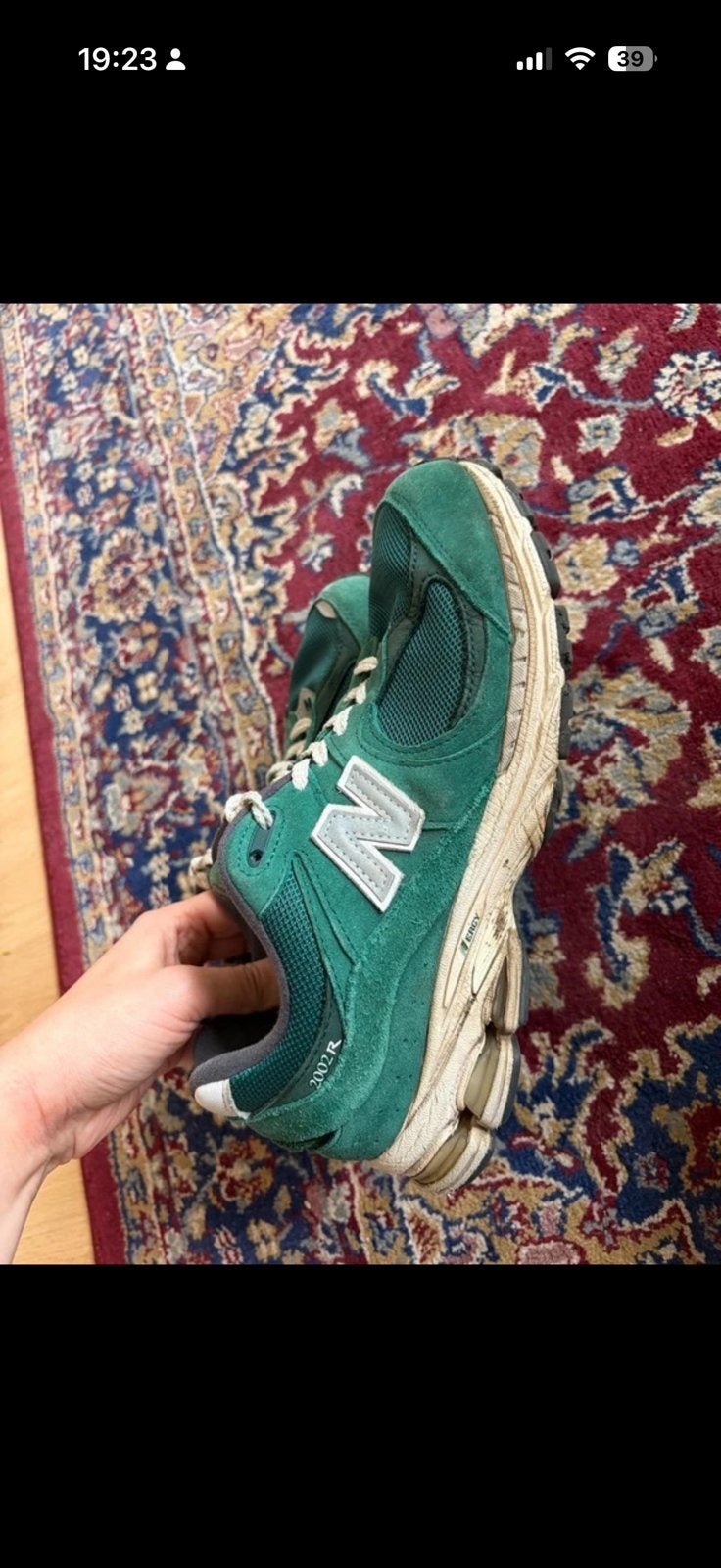 New balance 2002r, Ophalen of Verzenden, Sneakers of Gympen, Gedragen, Groen