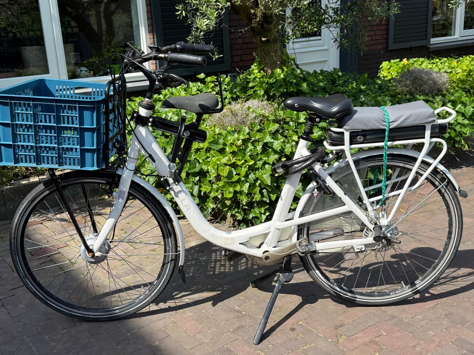 Stella elektrische fiets met kinderzitje en krat model fiore, Fietsen en Brommers, Elektrische fietsen, Gebruikt, 51 tot 55 cm