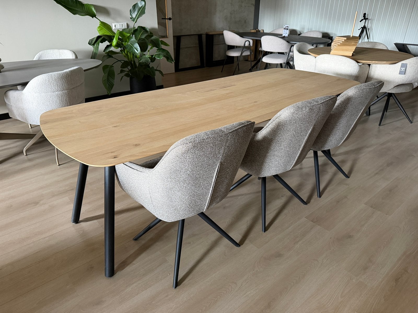 Eikenhouten eettafel Deens ovaal eiken tafel, Huis en Inrichting, Tafels | Eettafels, Ophalen, 100 tot 150 cm, 200 cm of meer