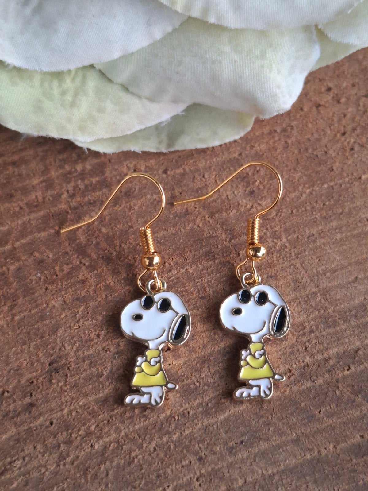 oorbellen Snoopy zonnebril, Ophalen of Verzenden, Nieuw, Overige materialen