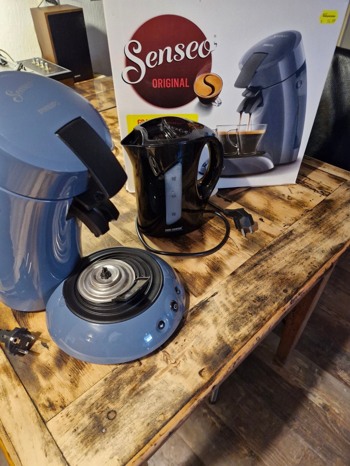 senseo apparaat en waterkoker, Ophalen, Zo goed als nieuw, Koffiemachine, Afneembaar waterreservoir