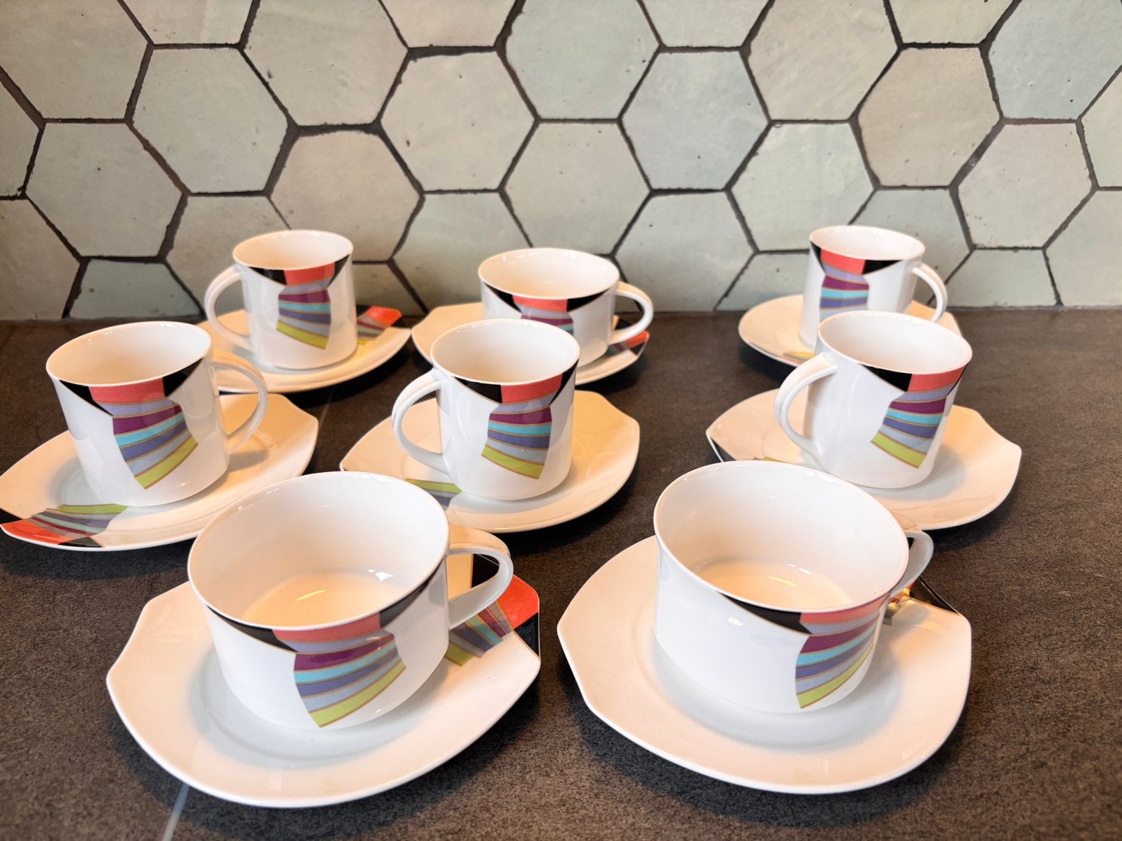 Villeroy & Boch "Baleno" Vintage Jaren 90 Koffie en Theeset, Ophalen of Verzenden