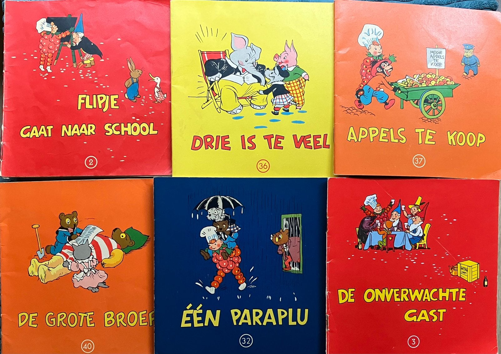 Tiels Flipje Betuwe stripboekjes ~ 6 titels, Ophalen of Verzenden, Zo goed als nieuw, Kwartet(ten)